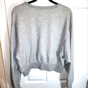 Victoria's Secret sport cropped gray large sweatshirt